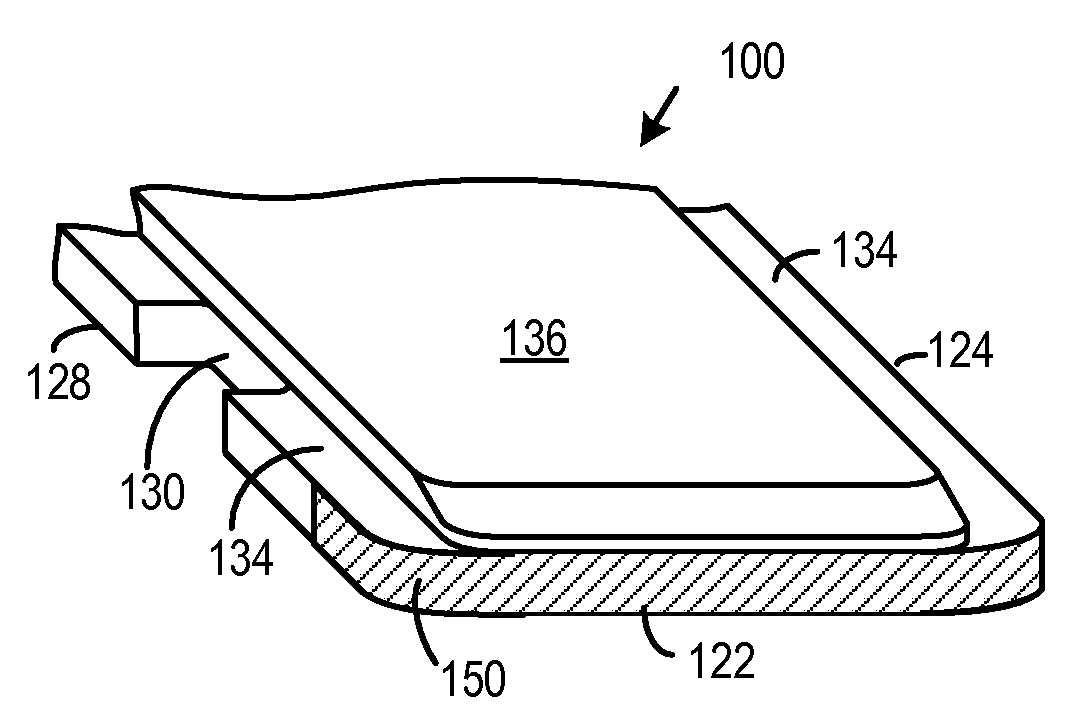 Method of reducing memory card edge roughness by edge coating