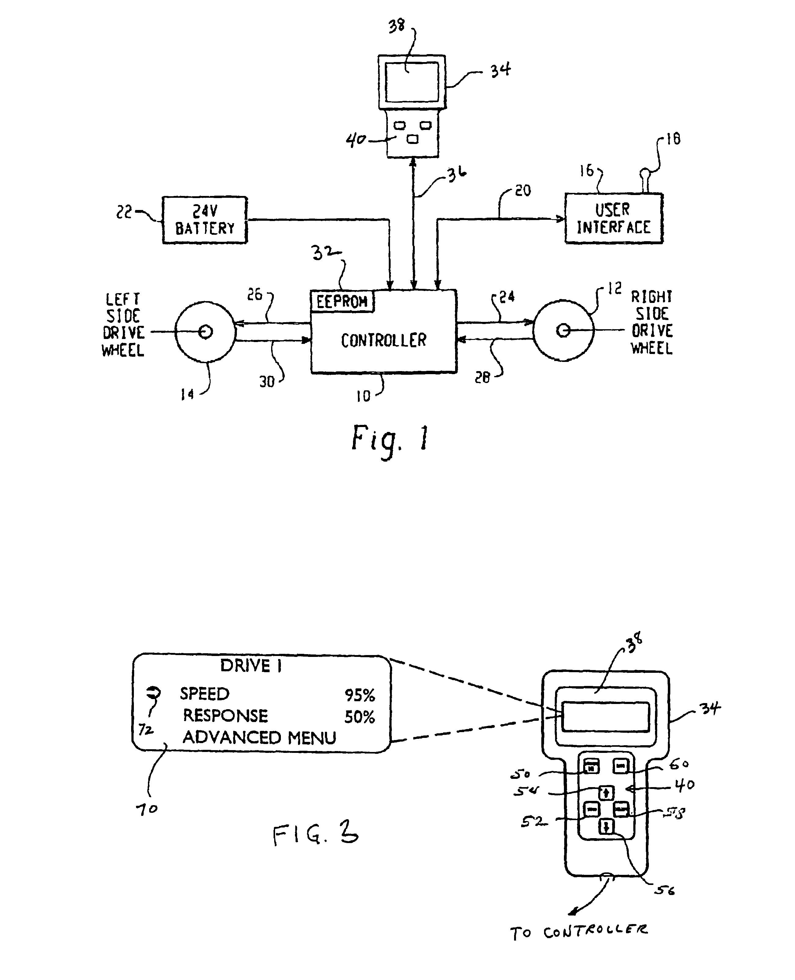 Method of adjusting globally performance parameters of a power driven wheelchair
