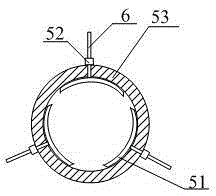 Wind turbine top platform power cable fixing device