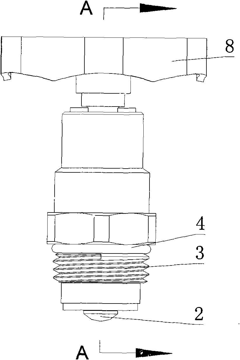 Hexagonal stop valve