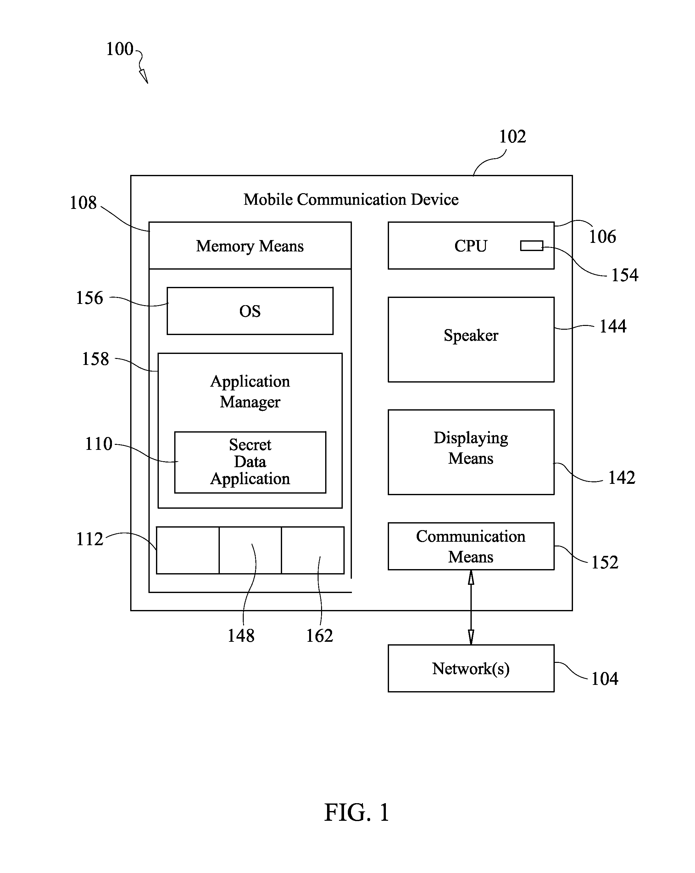 System and method of securing content from public display on a mobile communication device