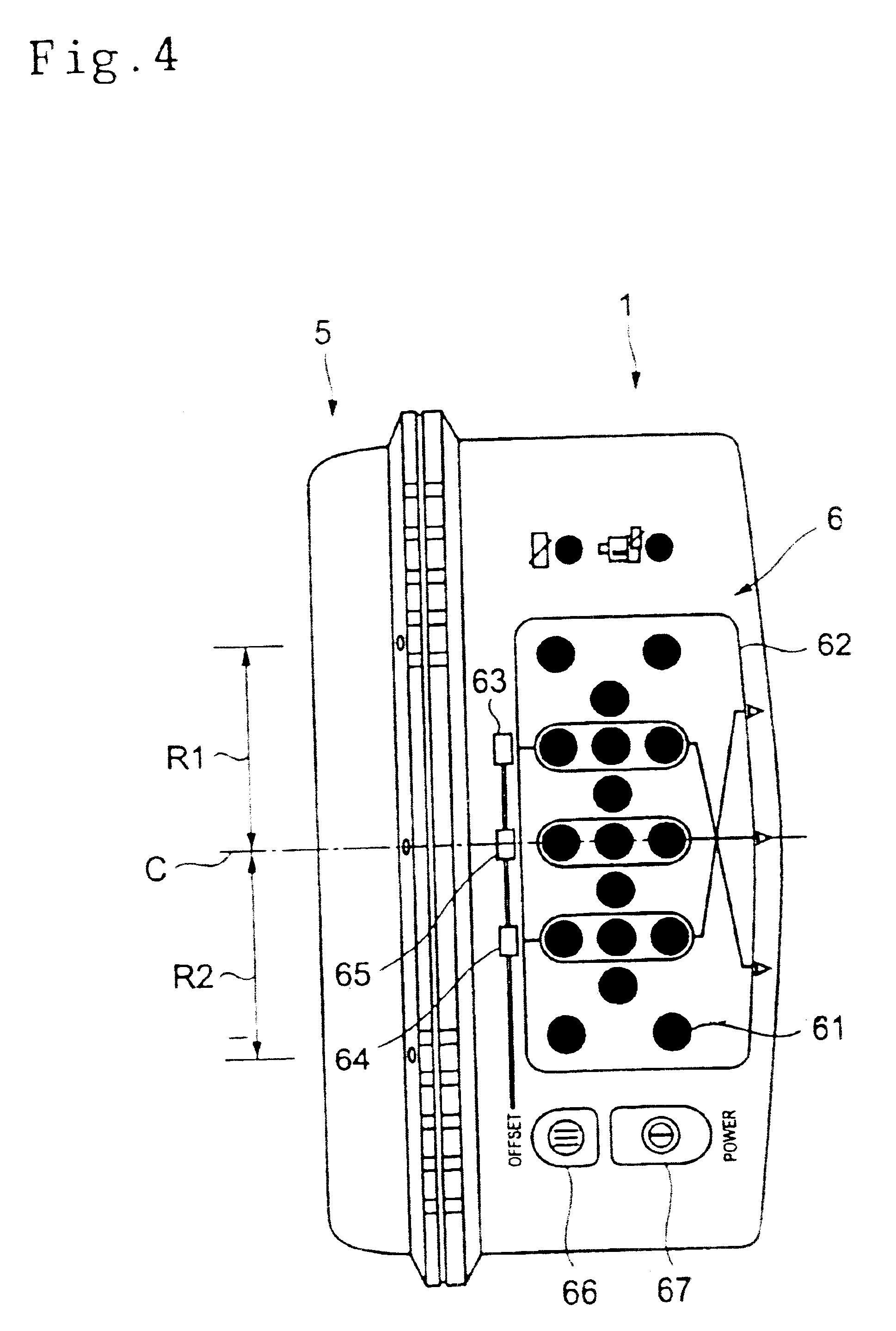 Laser beam detecting device for a construction machine