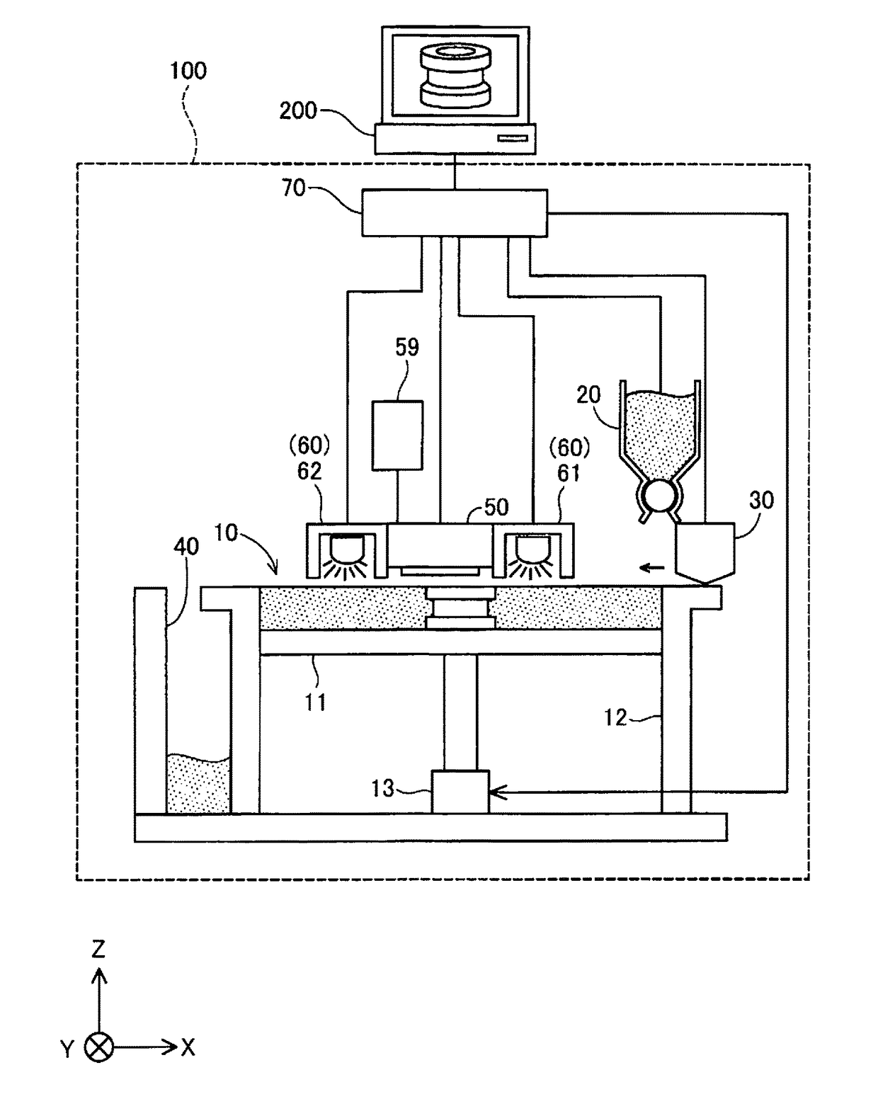 Three-dimensional modeling apparatus and manufacturing method