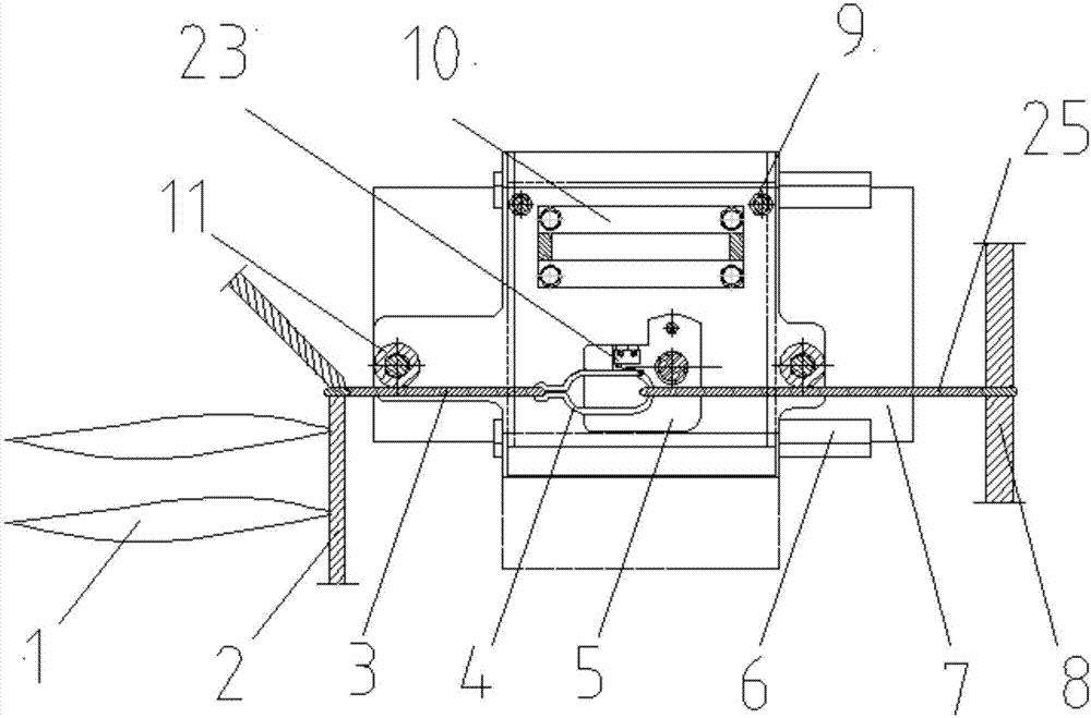 Automatic unfastening device for kelp harvesting