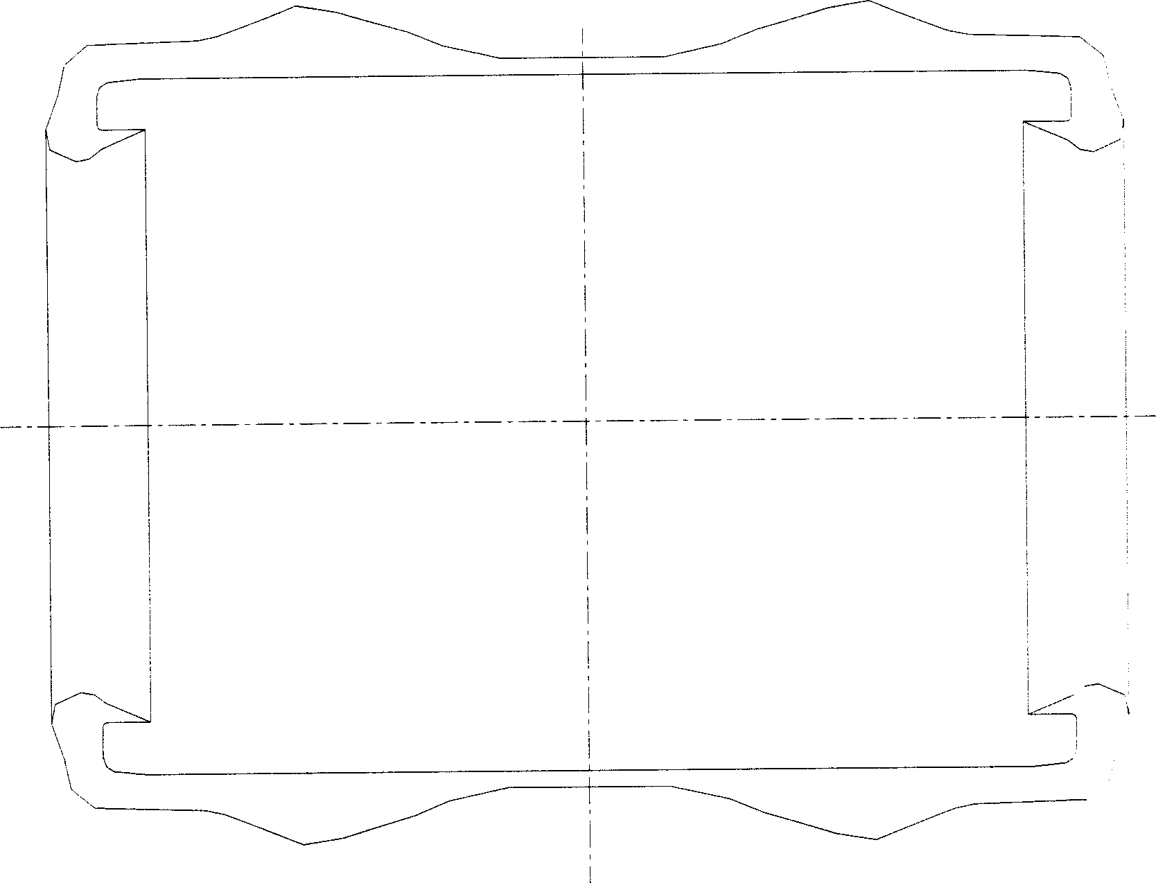 Engineered meridian tyre blank molding method