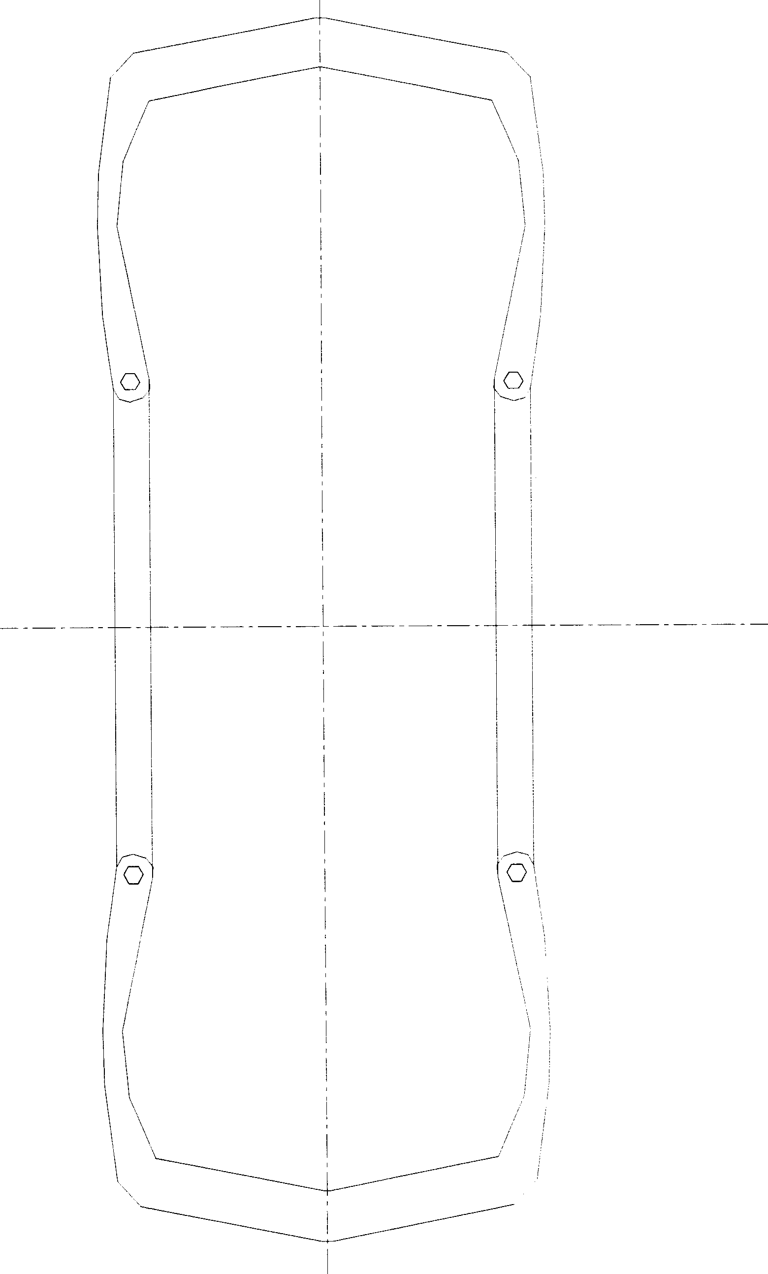 Engineered meridian tyre blank molding method