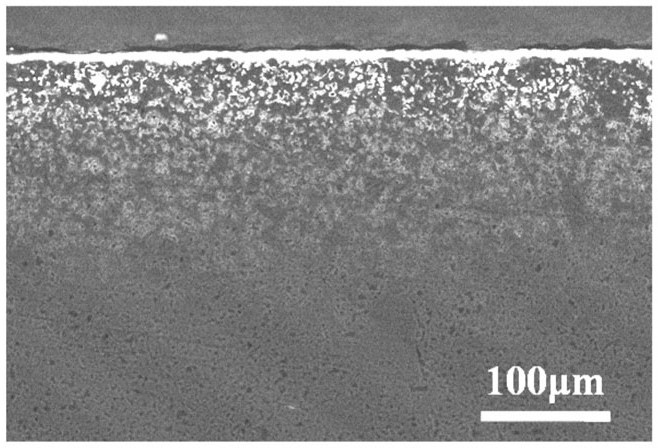 In-situ preparation method of HfC-based ternary carbide gradient coating on surface of carbon material