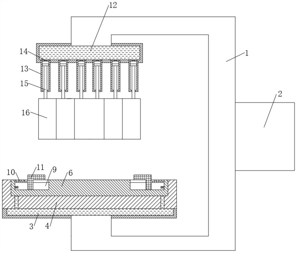 Pressing device for composite wallboard of building thermal insulation wallboard