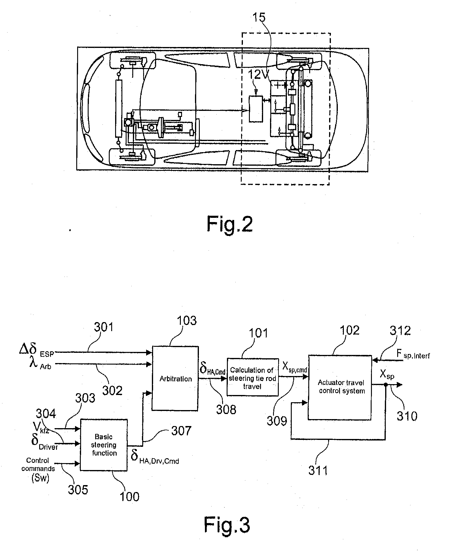 Steering device for adjusting a wheel steering angle