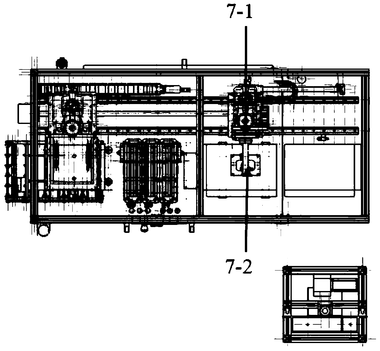 Film-coating equipment for meniscus surface, and suction mechanical arm for film-coating component