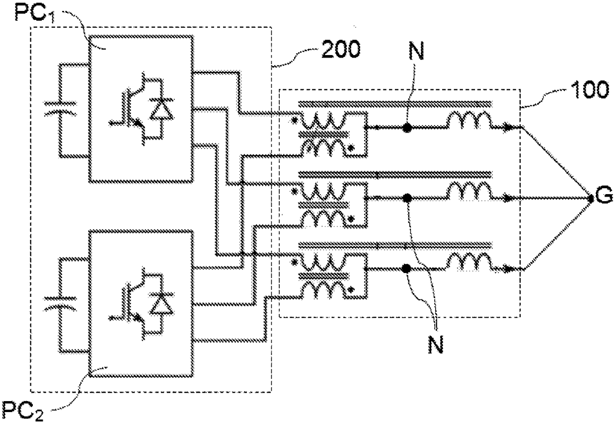 Output filter for a power conversion system and power conversion system