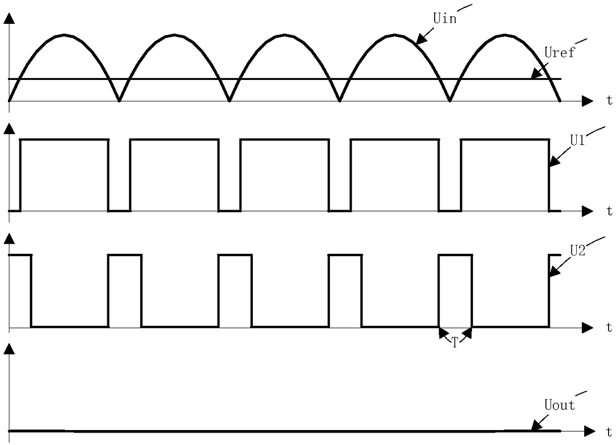 Power grid power failure detection circuit