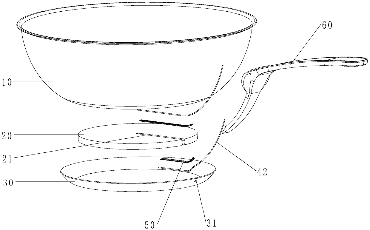 Method for manufacturing composite pot