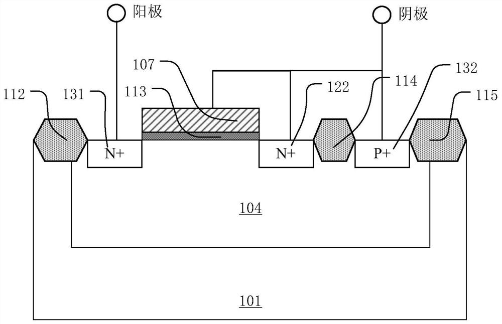 Transistor structure for electrostatic protection and manufacturing method thereof