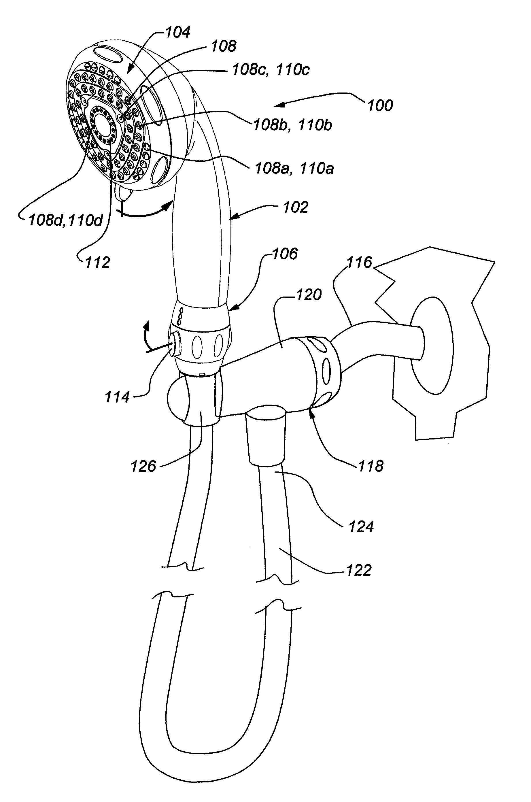 Low flow showerhead and method of making same