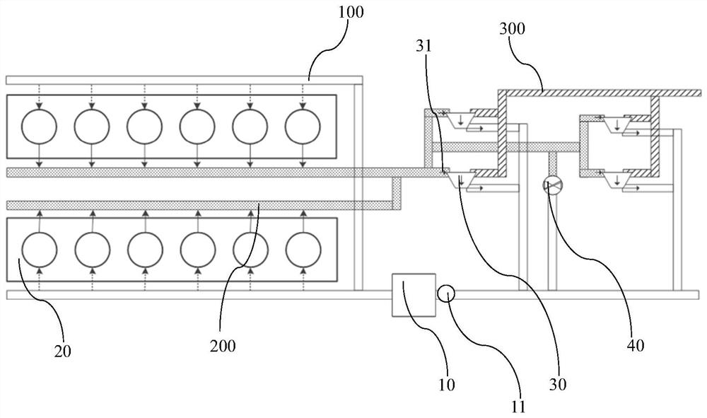 Regulation system, vehicle and method for controlling opening of bypass valve of regulation system