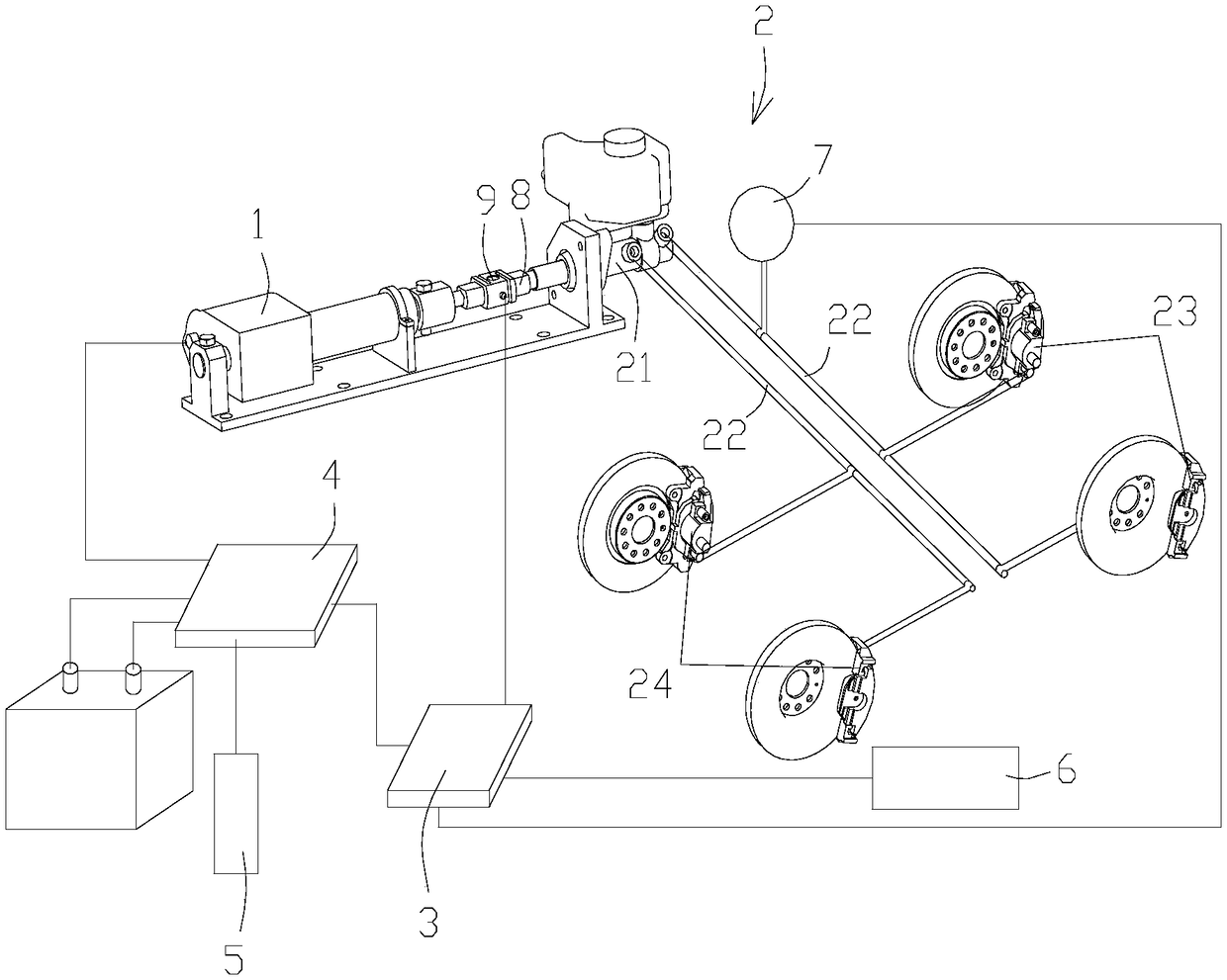 Brake control system and method for an unmanned vehicle