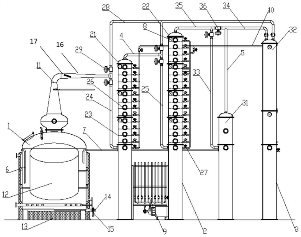 Liquor distillation device