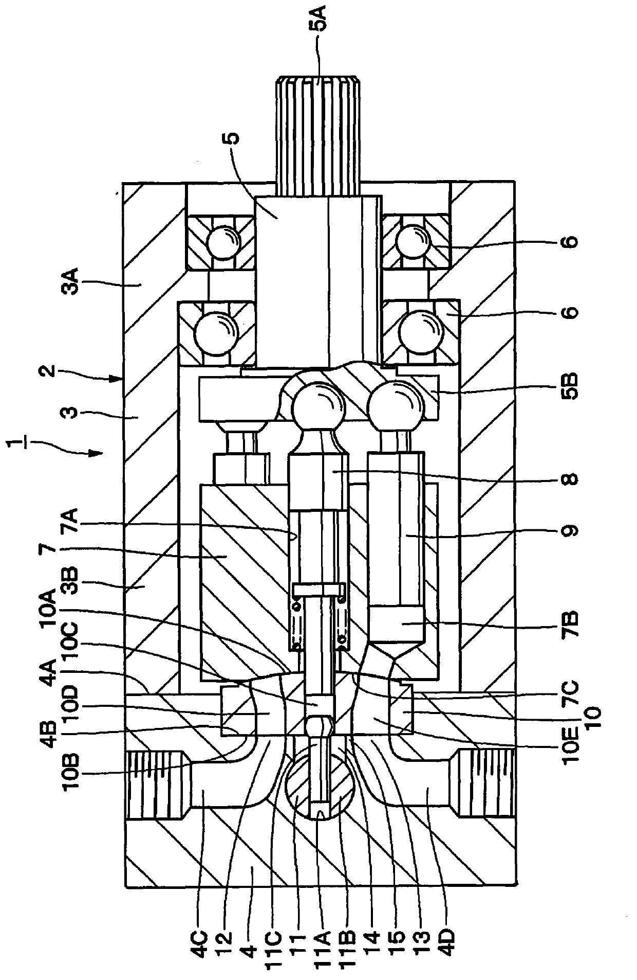 Variable volume type inclined-shaft hydraulic pump