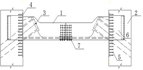 Method for exerting pre-stress to bracket-free steel anchor beam in electrically-heating mode