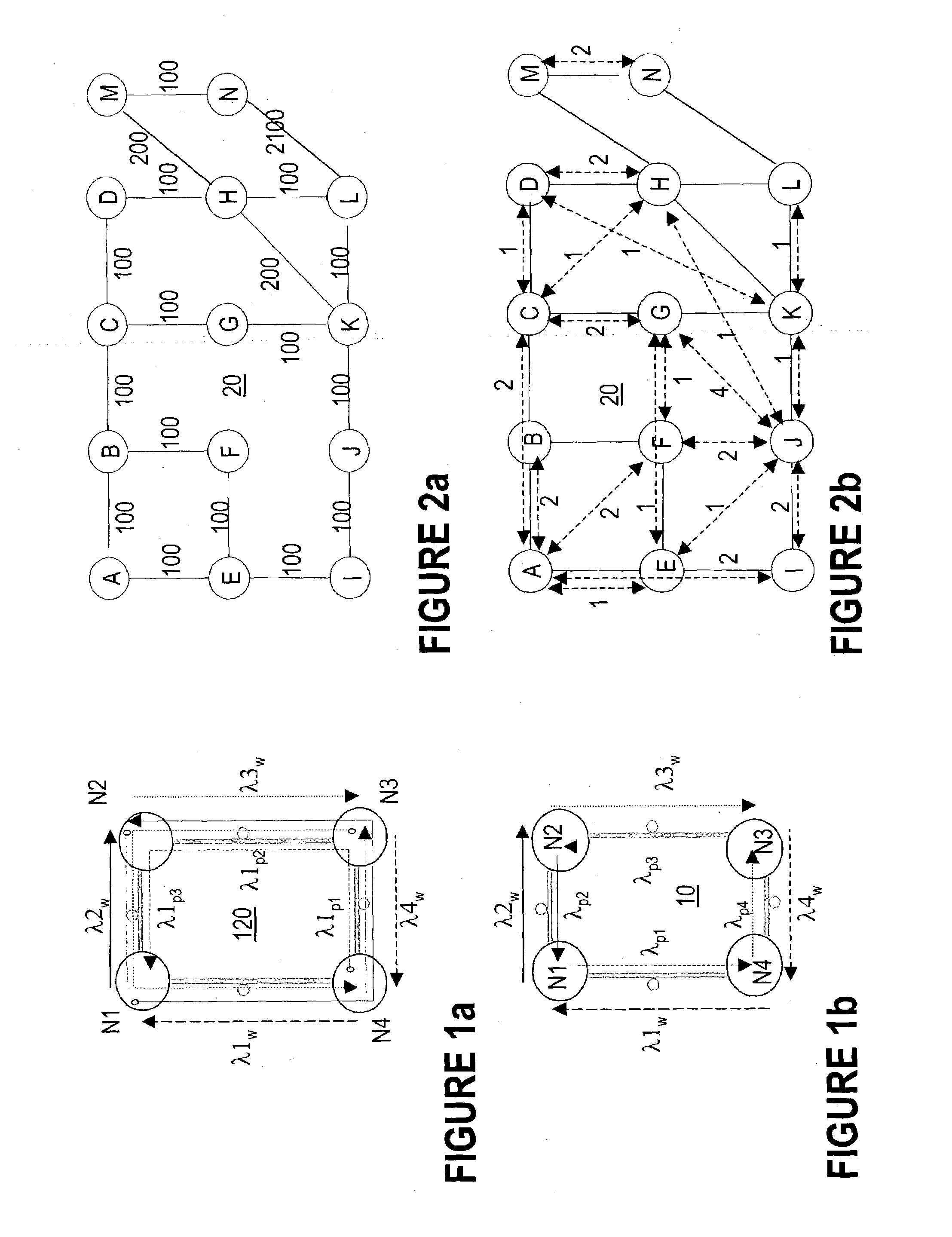 Method of preconfiguring optical protection trails in a mesh-connected agile photonic network
