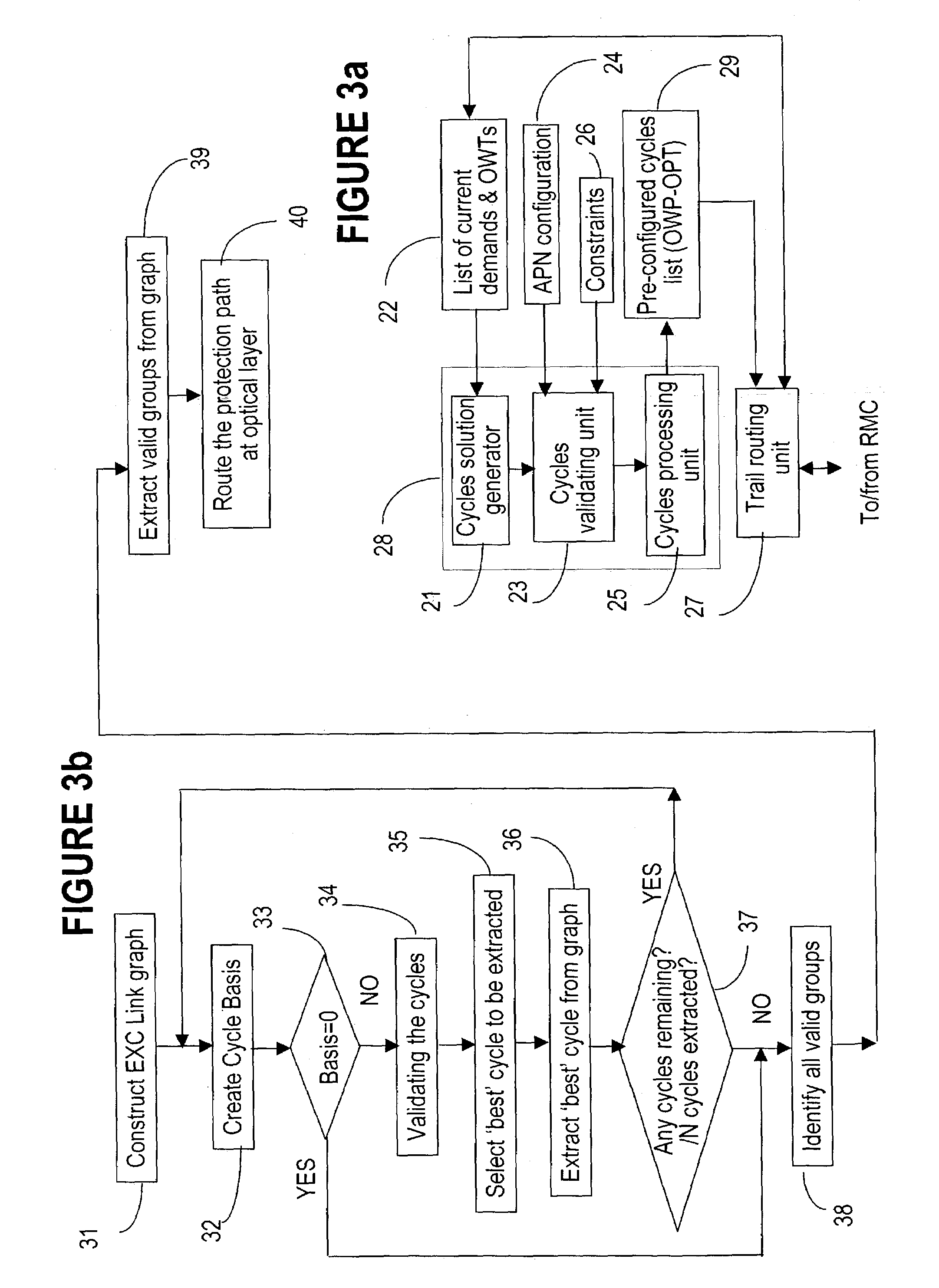 Method of preconfiguring optical protection trails in a mesh-connected agile photonic network