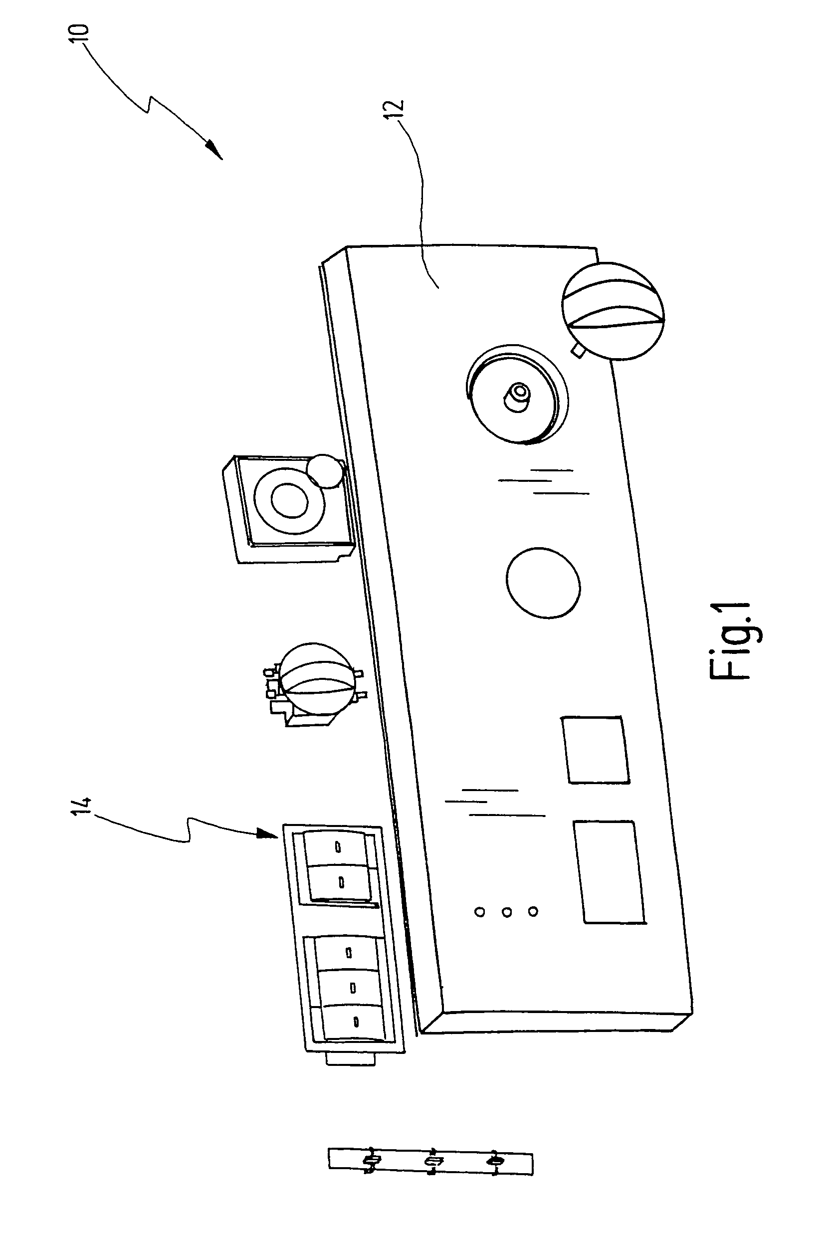 Key arrangement for a control panel
