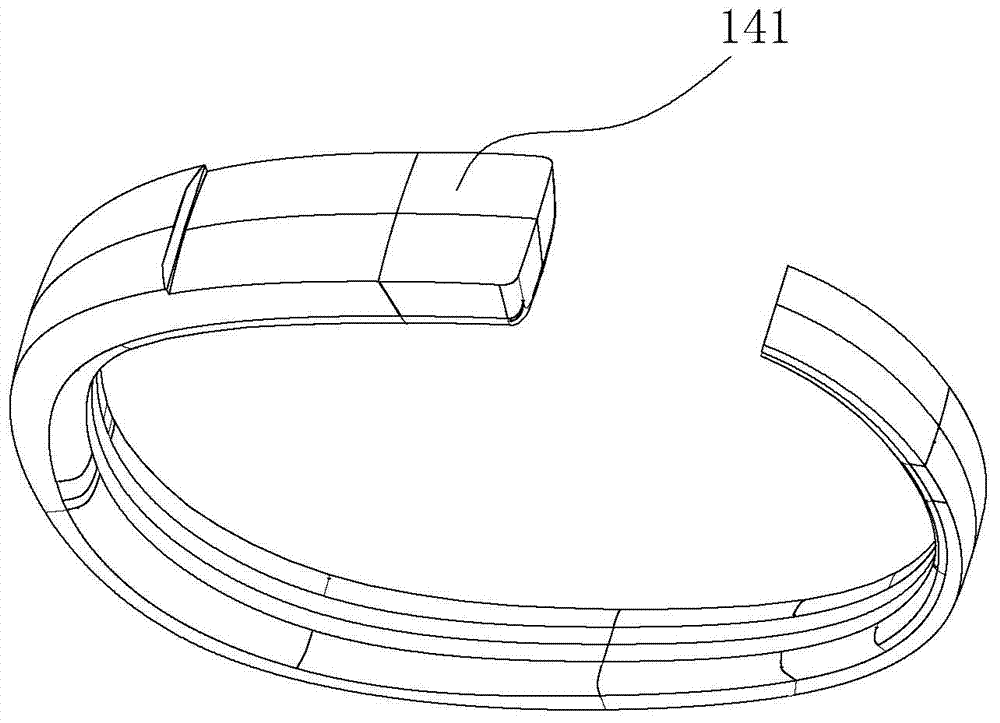Bracelet type wearing equipment and forming mould, manufacturing system and processing method of equipment