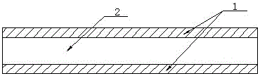 Method for making two-in-one all-wood-plastic composite building formwork