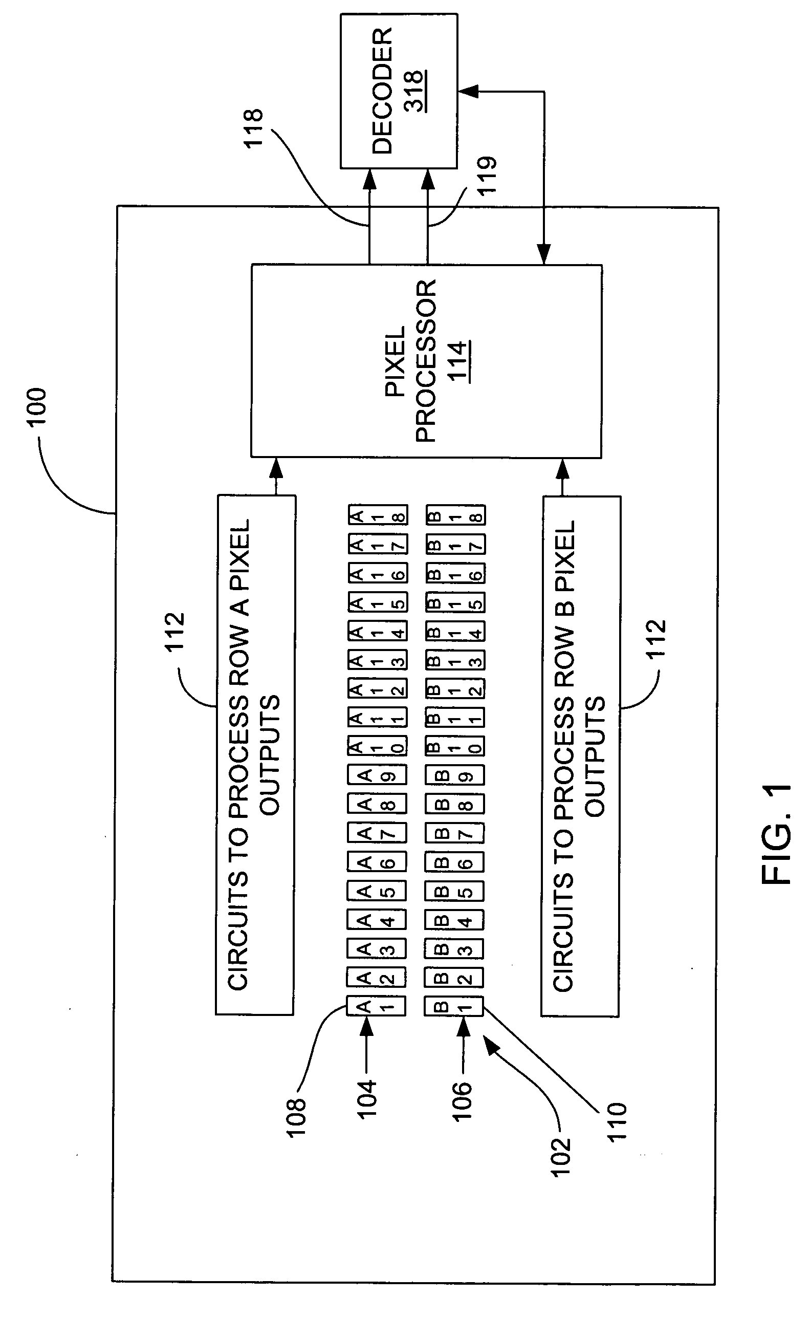 Imaging pixel array with programmable pixel aspect ratio for an optical code reader