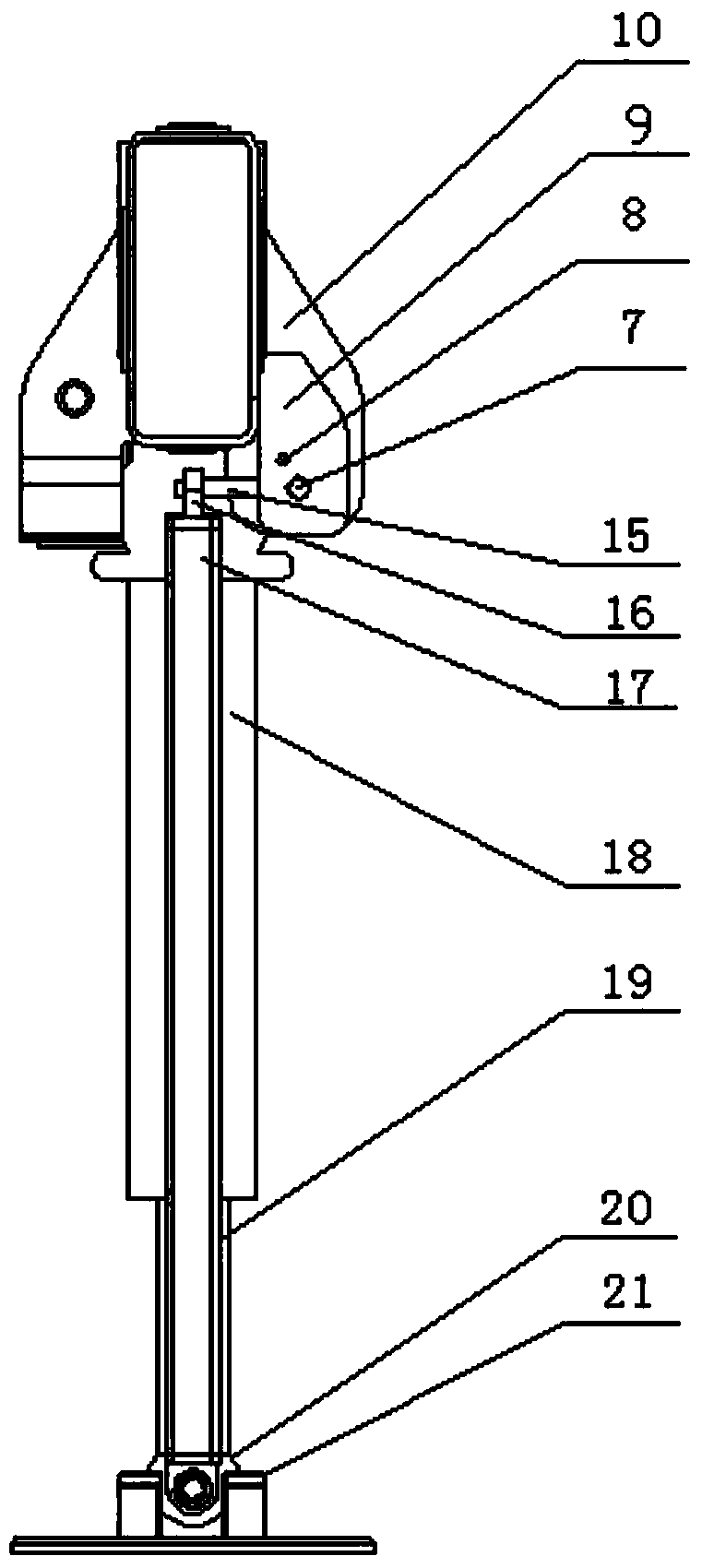 Automatic overturning mechanism