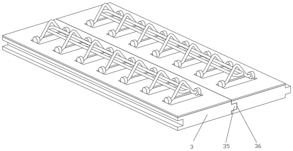 Detachable steel bar truss floor support plate and combined floor support plate