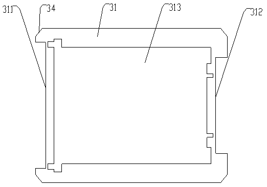 A packing buffer structure and buffer packing box