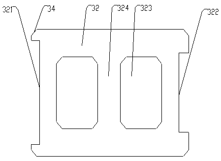 A packing buffer structure and buffer packing box