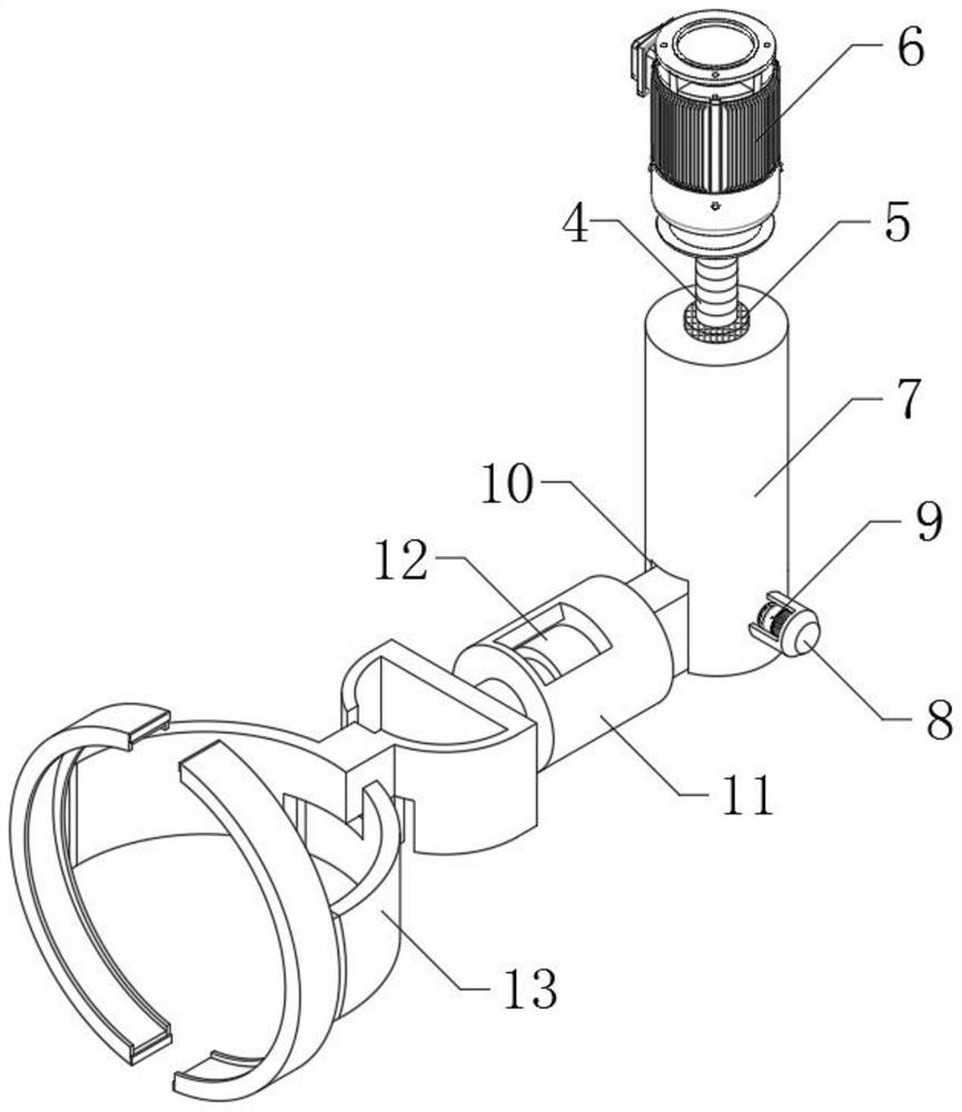 Mechanical grabbing device for underwater robot