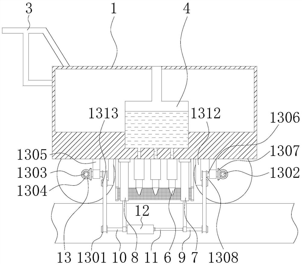 A bridge expansion joint cleaning device