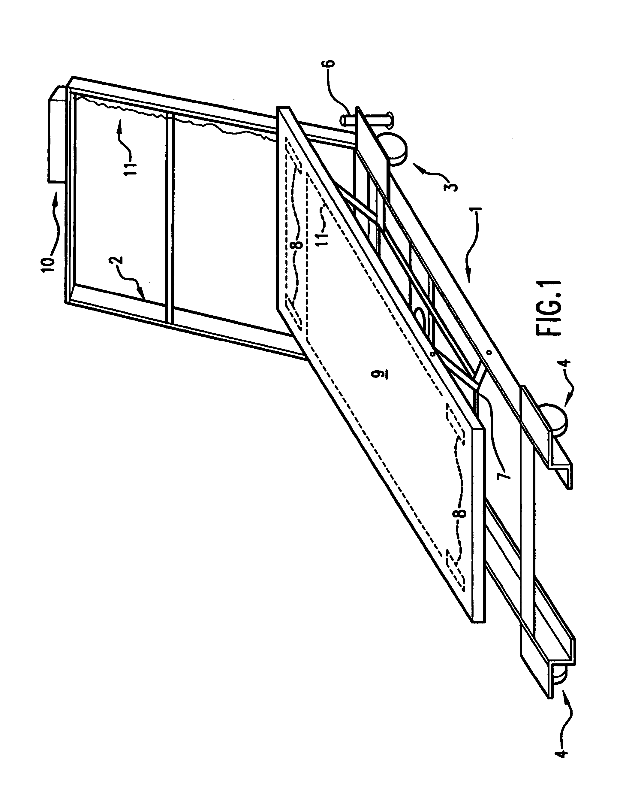 Mobile hospital bed scale