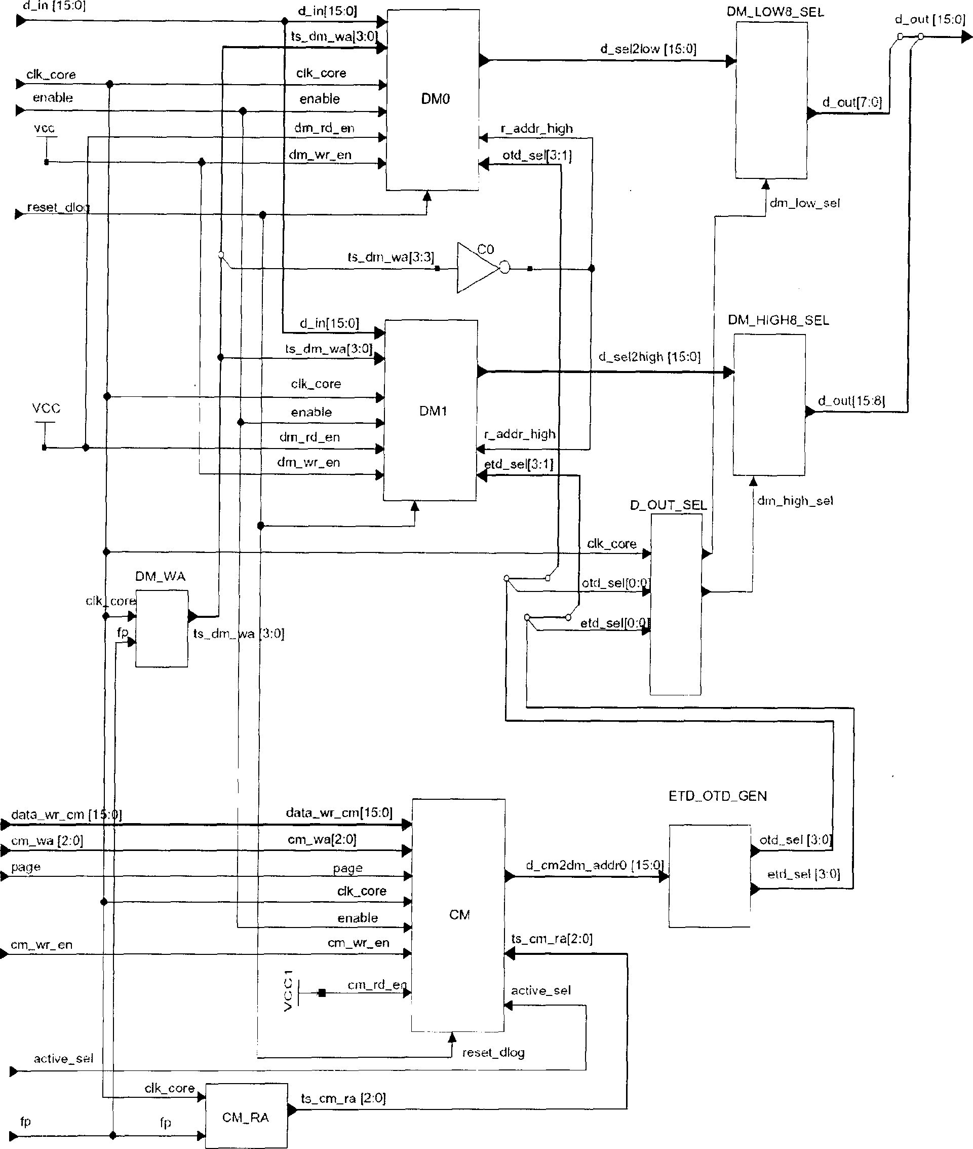 Circuit module for realizing high-speed time division switching