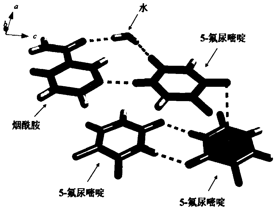 Pharmaceutical preparation comprising 5-fluorouracil drug co-crystal with nicotinamide as precursor and preparation method thereof