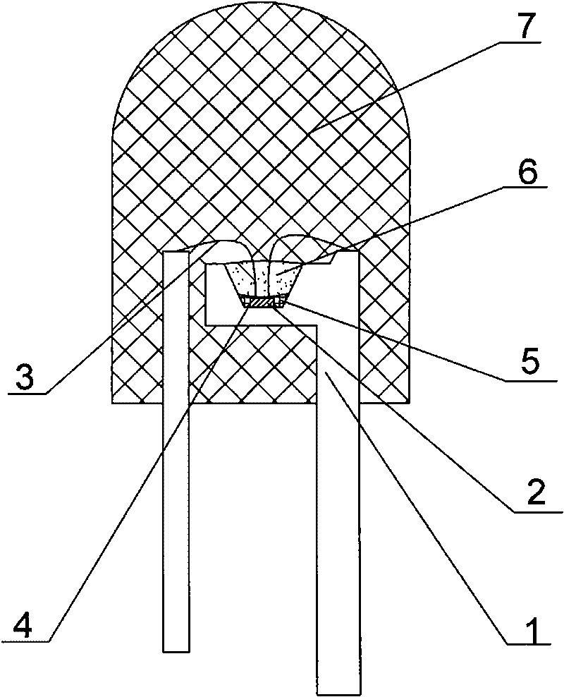 Manufacture method of low-attenuation white light LED