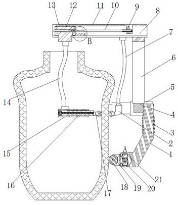 A device for detecting the thickness of polyethylene plastic products