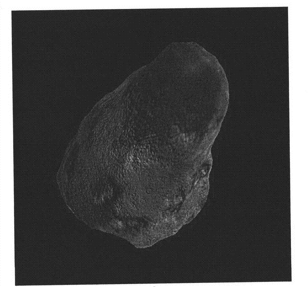 Method for determining image centroid of small irregular celestial body for deep space autonomous navigation