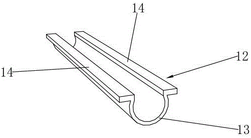 Wire pressing groove for wire arrangement