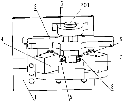 Bidirectional in-out electronic lock for sharing simple umbrella pile of short-handle umbrella