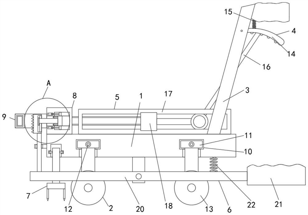 A mobile pulling rod device