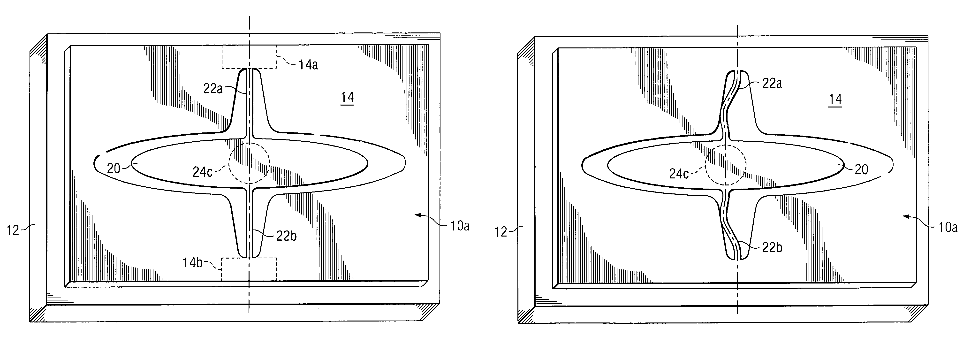 Structure and method for reducing thermal stresses on a torsional hinged device