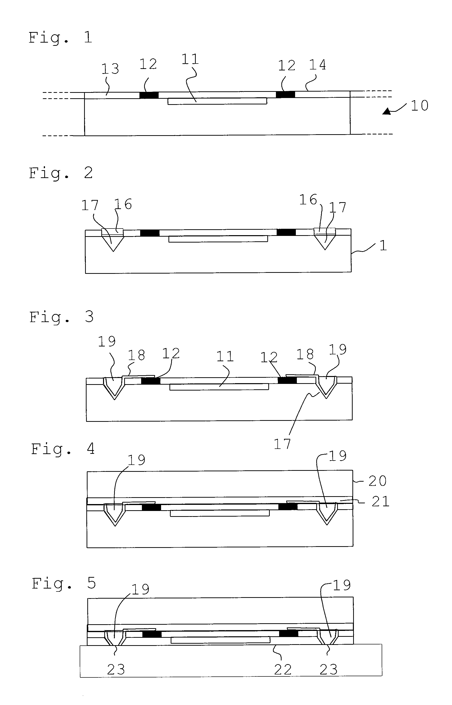 Process for making contact with and housing integrated circuits