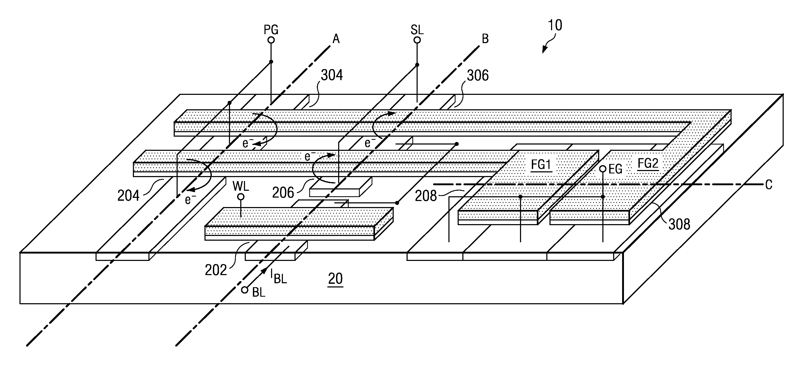 Logic non-volatile memory cell with improved data retention ability