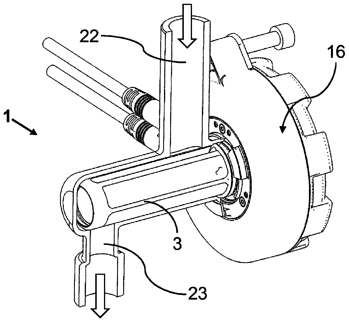 Measuring assembly for measuring liquids