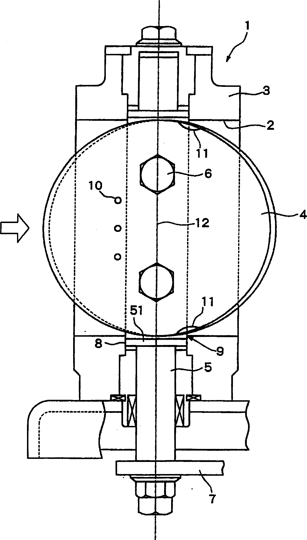 Exhaust gas throttle valve for engines